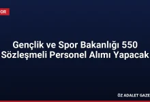 Gençlik ve Spor Bakanlığı 550 Sözleşmeli Personel Alımı Yapacak