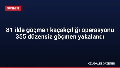 81 ilde göçmen kaçakçılığı operasyonu 355 düzensiz göçmen yakalandı