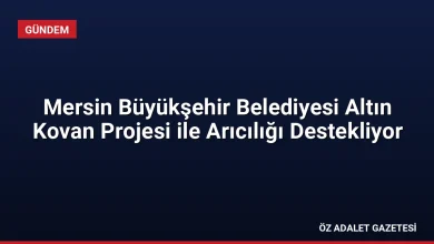 Mersin Büyükşehir Belediyesi Altın Kovan Projesi ile Arıcılığı Destekliyor