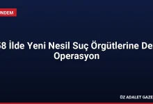 58 İlde Yeni Nesil Suç Örgütlerine Dev Operasyon