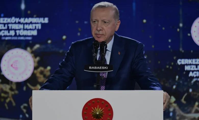 Cumhurbaşkanı Erdoğan Halkalı Kapıkule Hızlı Tren Hattını Hizmete Açtı